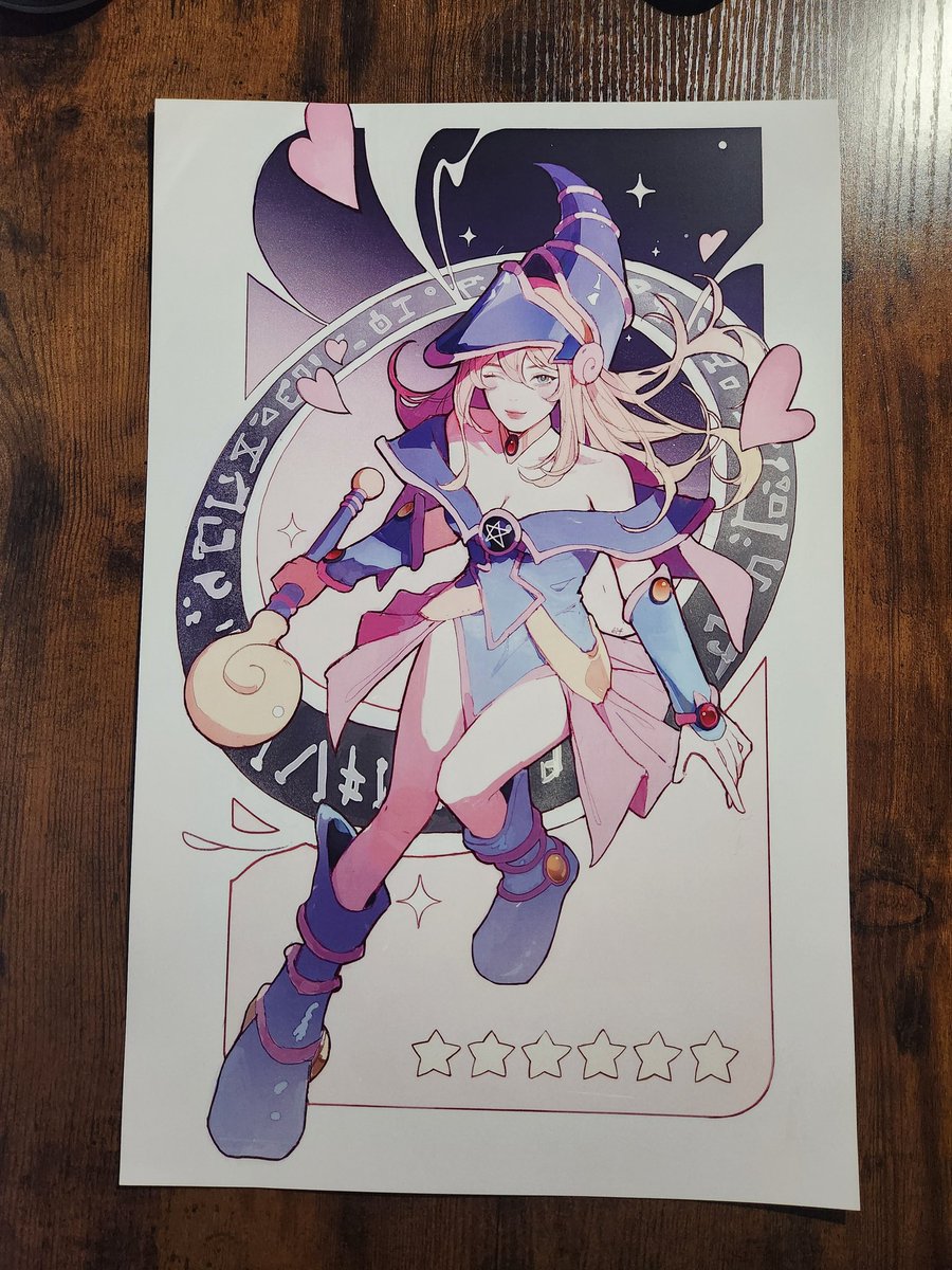 Gorgeous Dark Magician Girl art print from <a href="/614S2_/">jasmine🍎</a> 💖