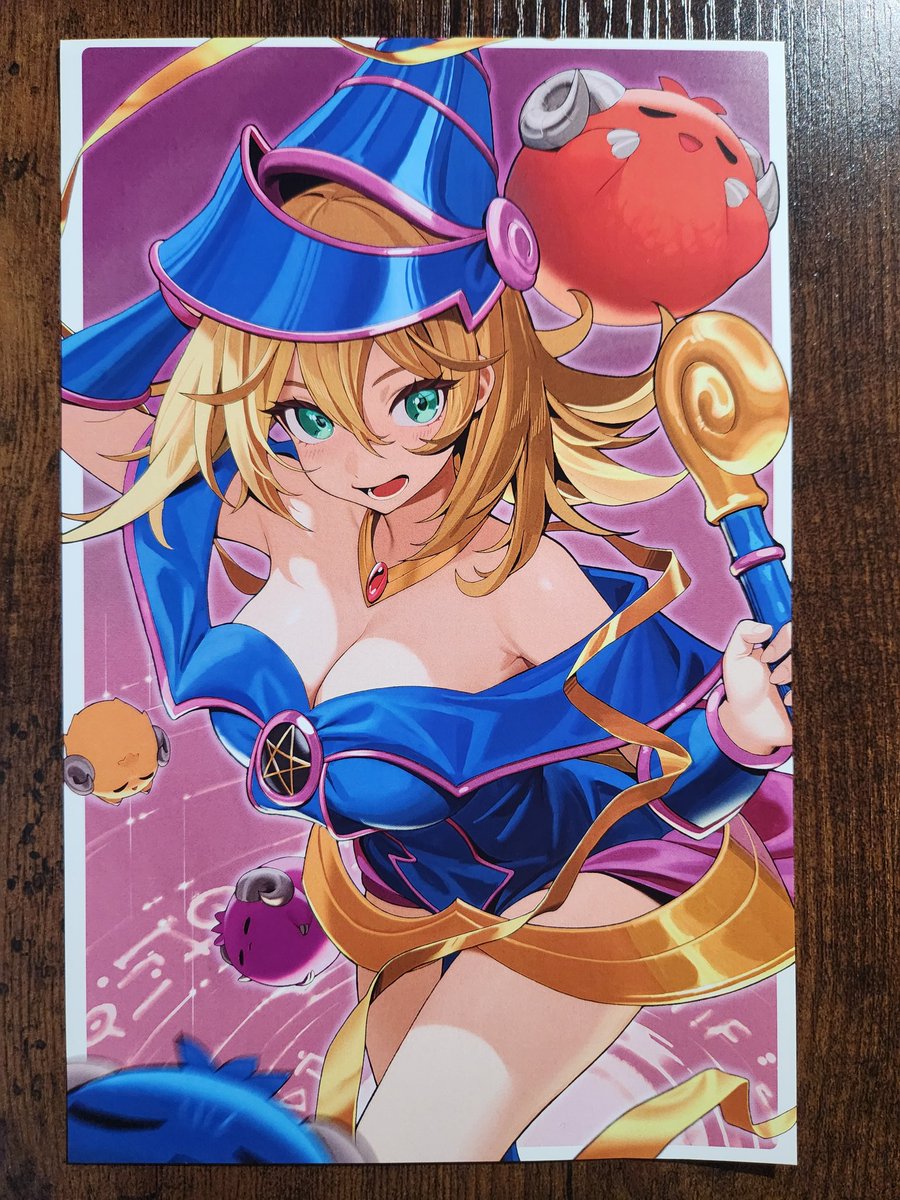 Adorable Dark Magician Girl art print from <a href="/hagglebub/">hagglefish</a> 😍
