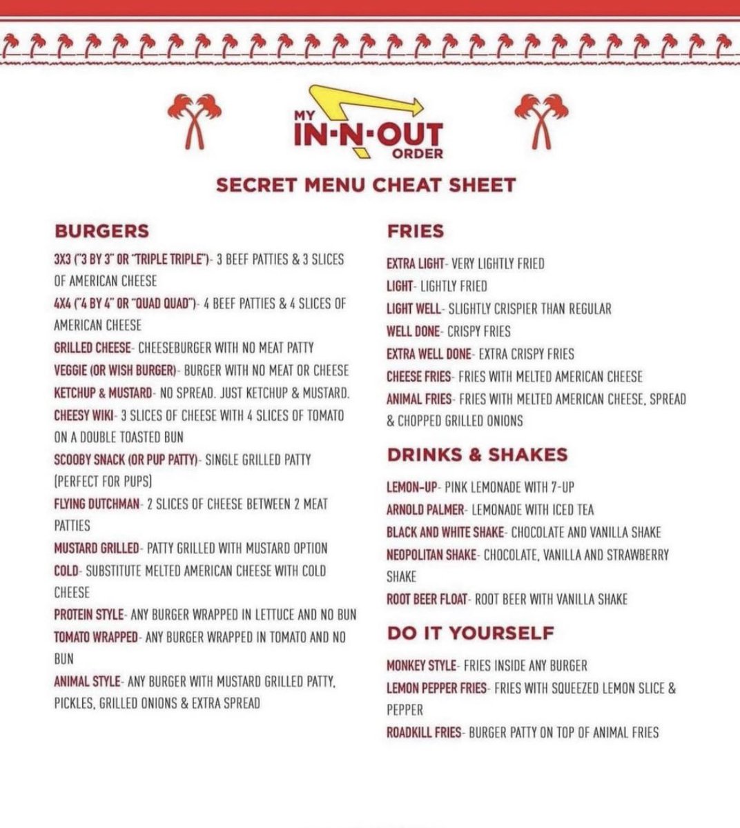 innoutburger_'s tweet image. In-N-Out’s secret menu guide
