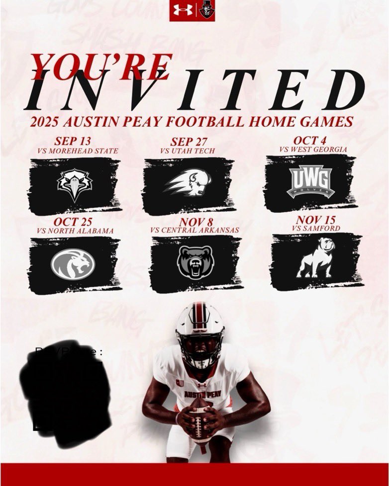 Thank you <a href="/Blake_Littman/">Blake Littman</a> and <a href="/GovsFB/">Austin Peay Football</a> for the game day invite!

<a href="/wcsBHScf/">Brentwood Football</a> <a href="/wcsBHSge/">Coach Evans</a> <a href="/NCEC_Recruiting/">NPA</a> <a href="/CSmithScout/">Chris Smith</a> <a href="/TSSAA/">TSSAA</a> <a href="/BuckFitz/">NPA/SUPERMAX 100</a>