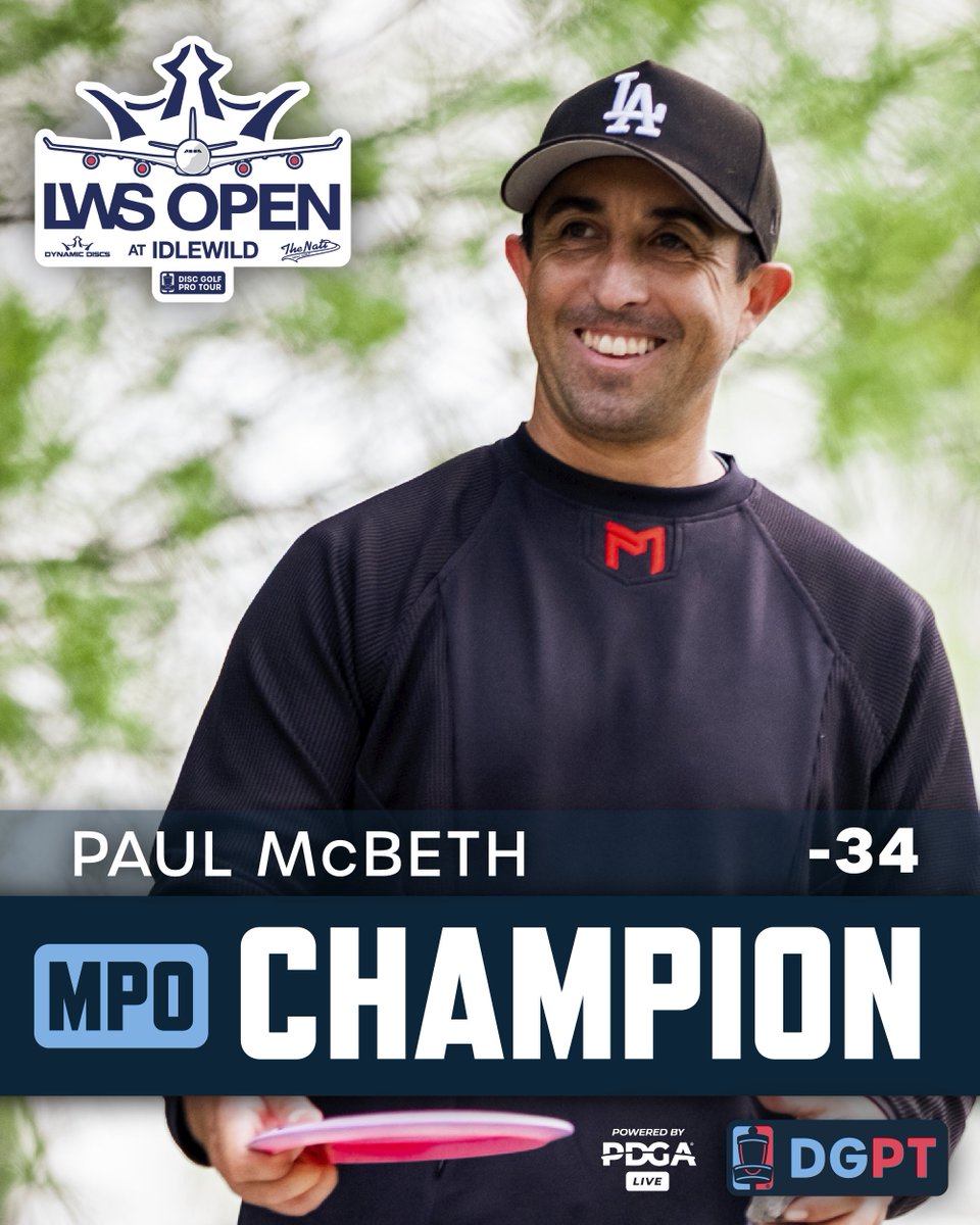 THE DROUGHT IS OVER!! Paul McBeth is your 2025 LWS Open at Idlewild presented by Dynamic Discs and The Nati MPO Champion! 🏆