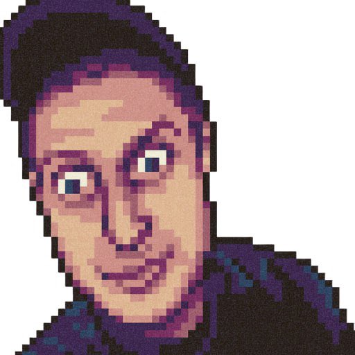 Pixel art meme of a surprised face commenting on DexScreener's wealth