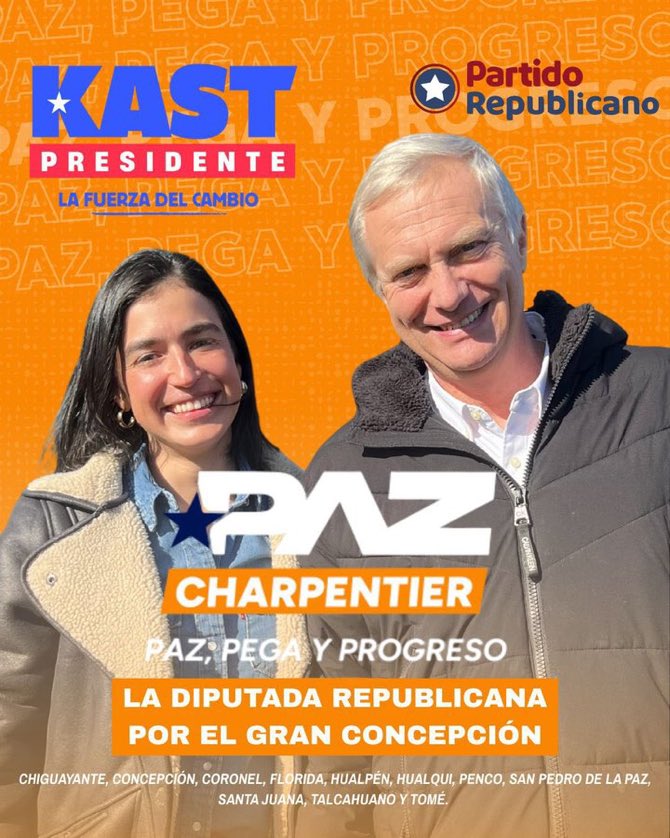 ATENCIÓN : CONCEPCIÓN 

AQUÍ VUESTRA MEJOR CANDIDATA :
PAZ CHARPENTIER.  REPUBLICANA.

UNA PENQUISTA DE VERDAD.
