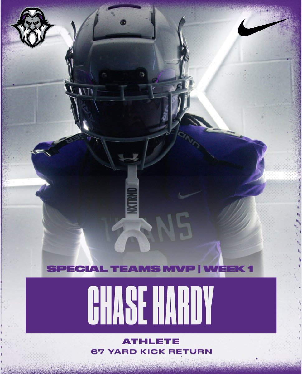 Great team win to start the season off!!! Congratulations to our standout individual performers for week 1!!! <a href="/ekene_ogboko/">Ekene Ogboko</a> <a href="/jbzeee_/">Jb/Joseph Bailey</a> <a href="/luhlijahh/">Alijah Clarke</a> <a href="/ChaseHardyy/">Chase Hardy</a> #StayDown #TitanUp8228 <a href="/SouthGarnerFB/">South Garner Football</a> <a href="/RecruitsSg/">SG_Recruits</a> <a href="/JoelBryantHSOT/">Joel Bryant - HighSchoolOT 🏈</a> <a href="/whelms21/">Will Helms</a>