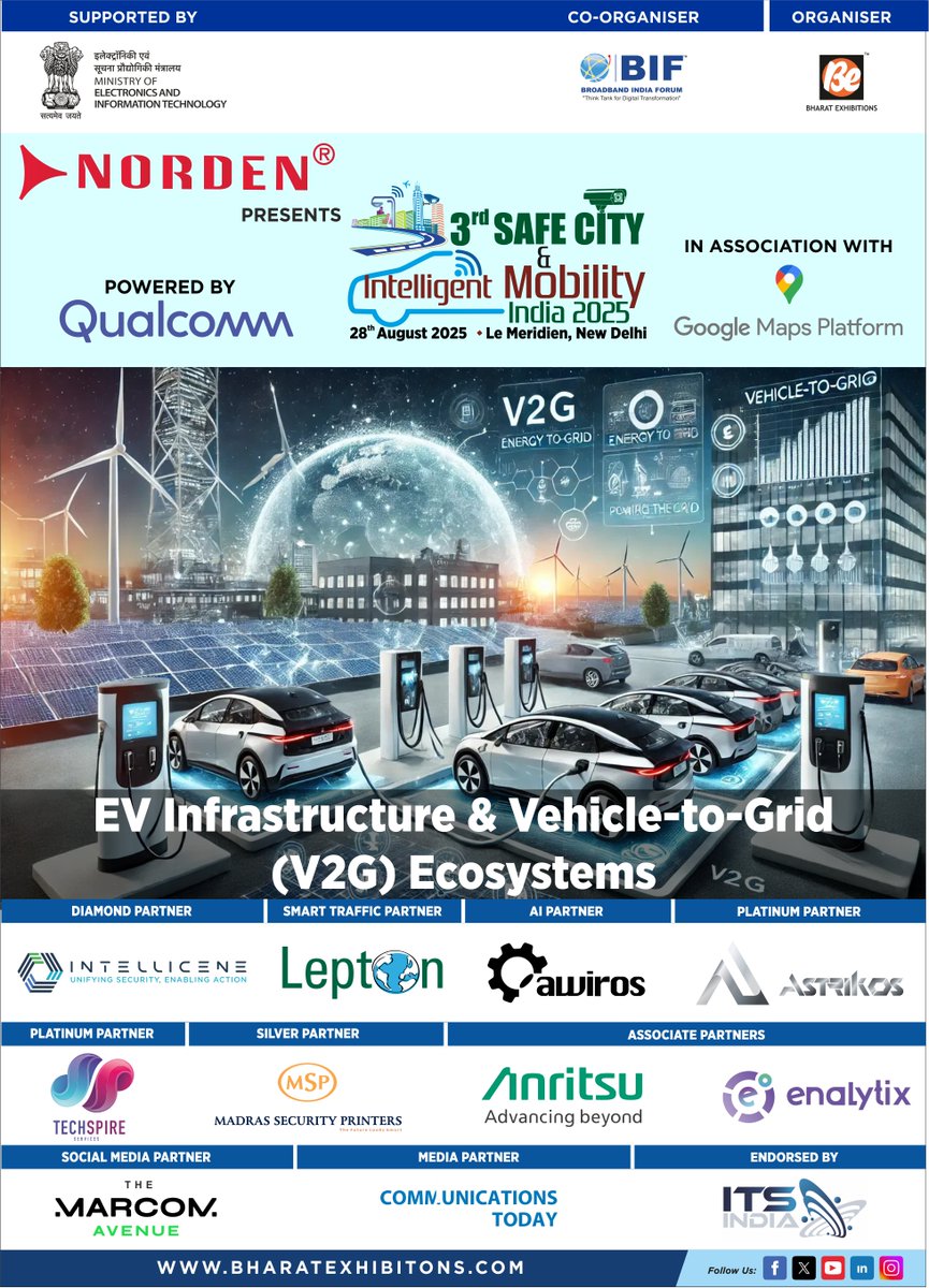 be_exhibitions's tweet image. 🚦 India’s future is smart, safe, and mobile.
Join us at SafeCityandIntelligentMobilityIndia2025 — where innovation meets urban transformation.
📅 Aug 28 | 📍 New Delhi