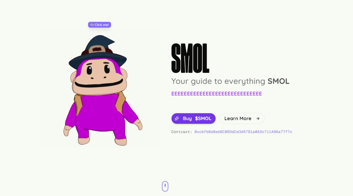 smol_coin's tweet photo. from a $SMOL vision, a $SMOL dream, a $SMOL community team

to manifestation and huge dreams

it does not end here, this site will serve as our backbone for new integration by the official team or YOU the community team (hit us up if you wanna integrate $SMOL on @AbstractChain to huge tings!)

#Motivation