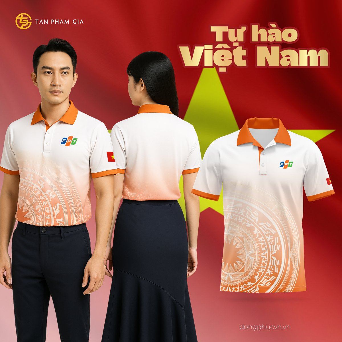 dongphuctpg's tweet photo. NHUỘM ĐỎ DIỆN MẠO DOANH NGHIỆP 
KHOÁC LÊN SẮC MÀU TỰ HÀO DÂN TỘC!
► Quý doanh nghiệp hãy đồng hành cùng Tân Phạm Gia “khoác” lên sắc đỏ tự hào
---------------------------
 TÂN PHẠM GIA - ĐỒNG PHỤC THỜI TRANG
Website: https://t.co/99oV36tdIK https://t.co/sT7Q2RwCWW