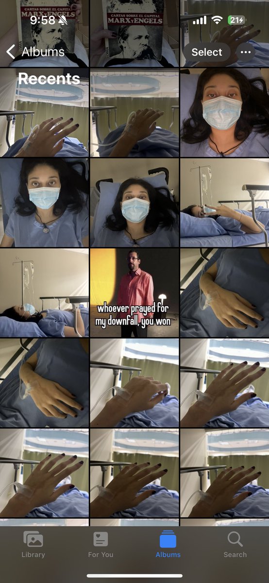 took pictures of my first experience with IV drip like i was at a concert