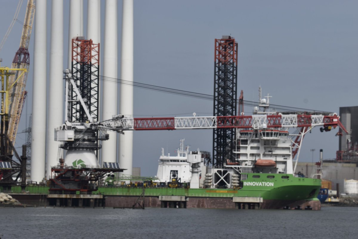 For #AllMetalMonday the next set of wind turbines getting ready to be delivered in the North Sea