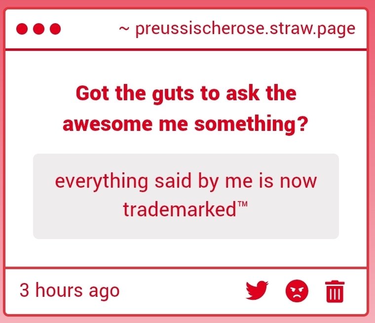 JulchenBeilsch's tweet photo. Hah! Exactly as it should be !! You might as well protect the brand. Next step? Merch. Then global domination. https://t.co/suBkZl6fVO