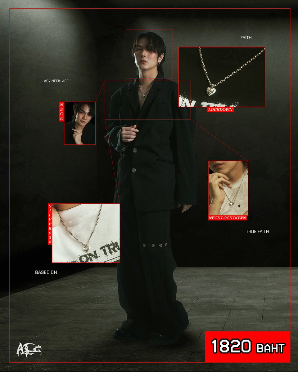 Based on true faith 

📿 ACY NECKLACE FAITH SILVER 925
(Necklace length: 50 cm) 1,820 THB

⚡️PENDANT ONLY SILVER 925 (สินค้าแยกส่วน) 1,050 THB

💫 NECKLACE CHAIN SILVER 925 (สินค้าแยกชิ้น) (Necklace length: 50 cm) 790 THB

PRE-ORDER NOW 🛒🛍️👇🏻
🔗 bit.ly/acyofficialbkk