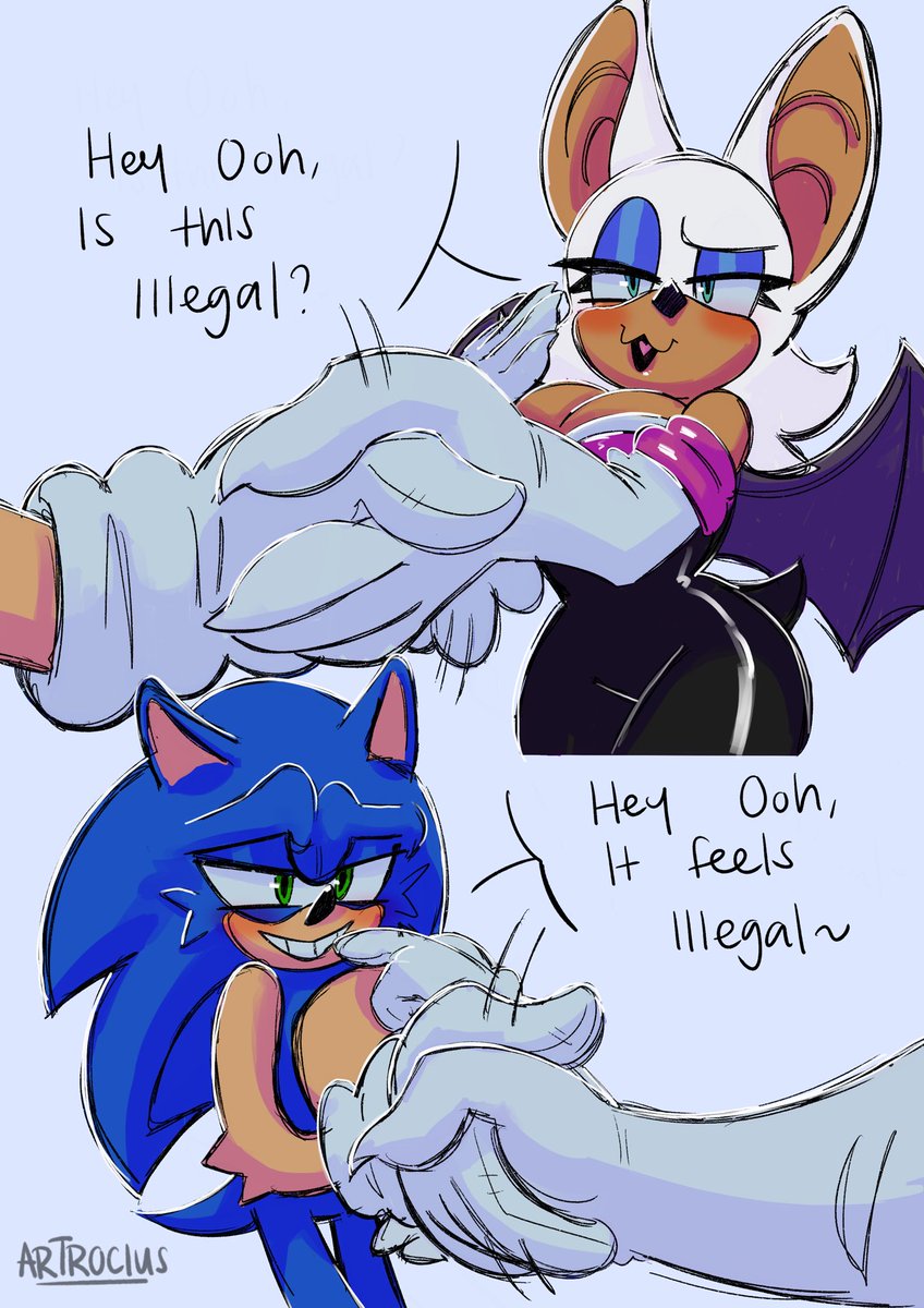 I keep thinking about Rouge, Sonic and that one song 👀