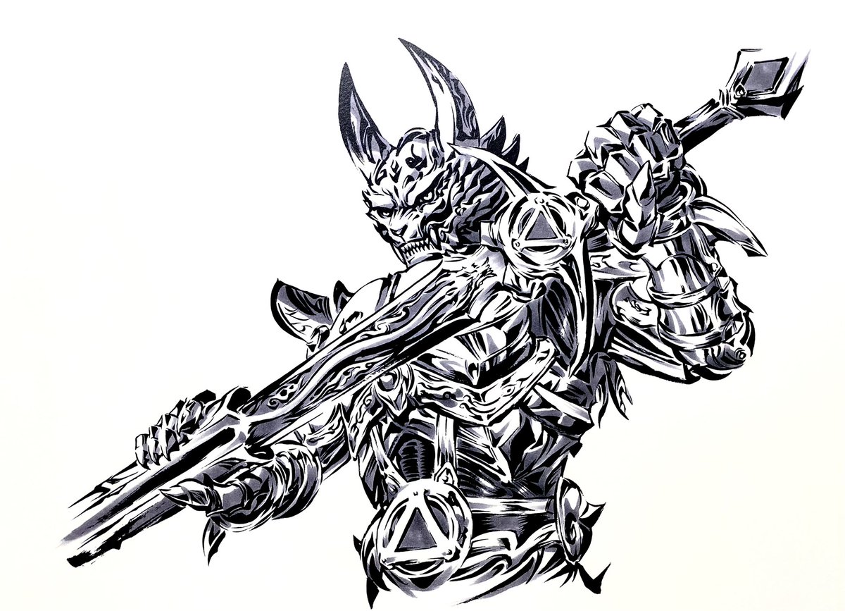 牙狼 雨宮慶太総監督描き下ろし複製原画 牙狼画展