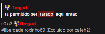 Atenção pros moderadores aí pra deixarem na mira mais um viewer incoveniente nas streams, esse aqui é assediador. (Essa é a outra conta dele na imagem ao lado)