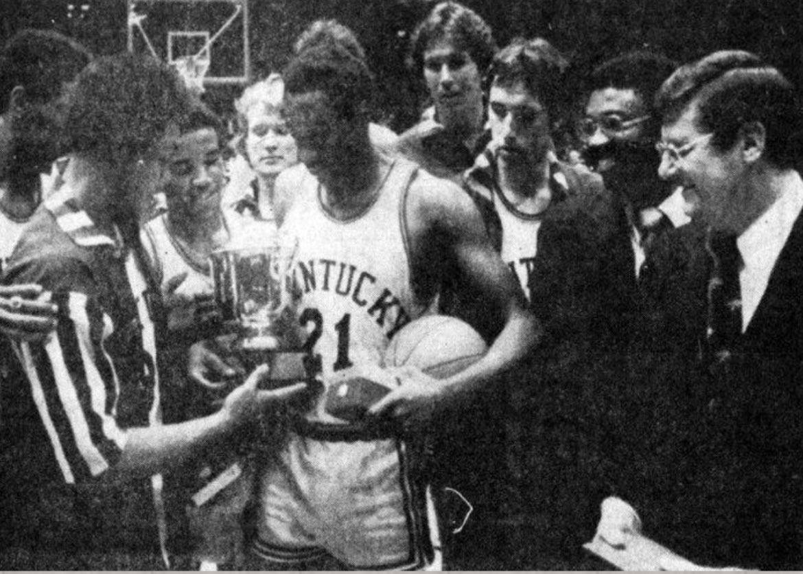 Corey Price (@coreyp08) on Twitter photo 71 days until the start of <a href="/KentuckyMBB/">Kentucky Men’s Basketball</a>!
On March 21st, 1976, Kentucky defeated UNC-Charlotte 71-67 in the NIT championship game at Madison Square Garden. Larry Johnson and Mike Phillips both had 16 points to lead the Wildcats in scoring. 71 days until the start of <a href="/KentuckyMBB/">Kentucky Men’s Basketball</a>!
On March 21st, 1976, Kentucky defeated UNC-Charlotte 71-67 in the NIT championship game at Madison Square Garden. Larry Johnson and Mike Phillips both had 16 points to lead the Wildcats in scoring.
