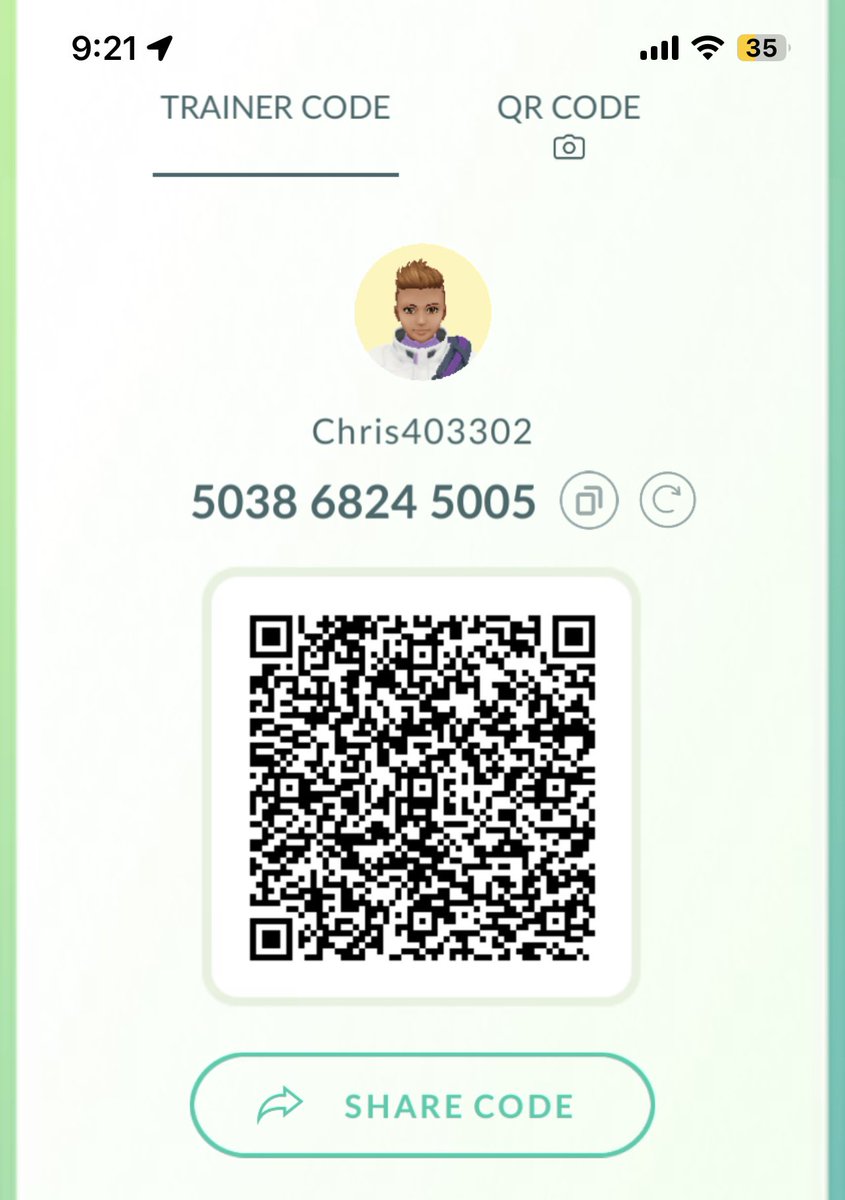 lZeneXl's tweet photo. If you play Pokémon Go make sure to add my friend to do raids together! 5038 6824 5005 and you can just copy and paste it to save you time or scan the Qr Code #PokemonGOfriends #PokemonGo #PokemonGoRaids #PokemonGoTourKanto #Pokemon #Raids #Shiny https://t.co/Y4Ny3my1qJ
