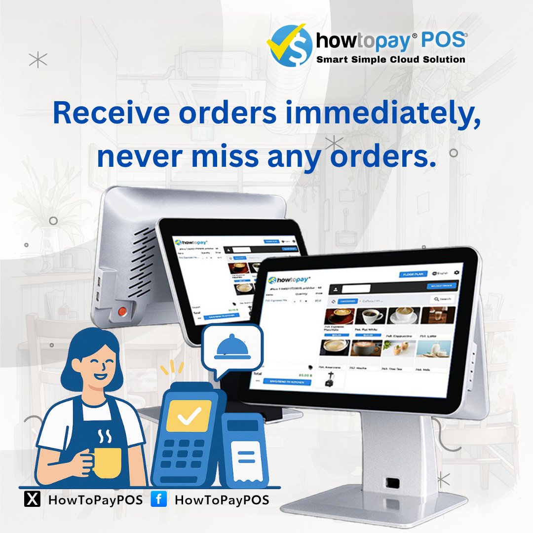 HowToPayPOS's tweet image. ✅ Real-time Order Management
Process orders instantly and ensure no orders are ever missed — with HowToPay POS.

🔗 Learn more at howtopay.com