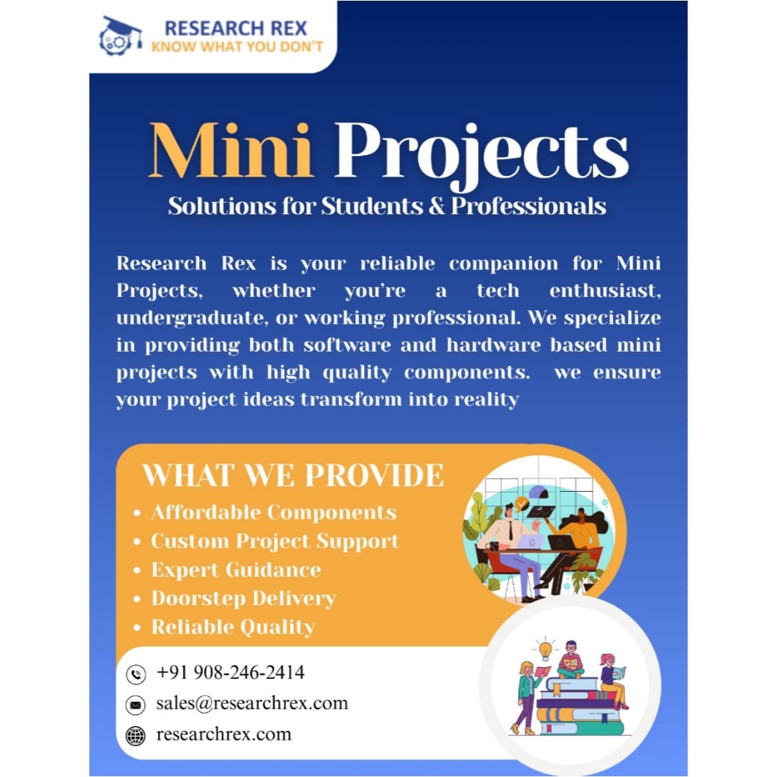 ResearchRex's tweet image. 🚀Looking for the perfect Mini Project? Research Rex has got you covered!
📞wa.me/+918879328255
🔗researchrex.com
📩sales@researchrex.com
#MiniProjects #StudentProjects #EngineeringProjects #SoftwareProjects #HardwareProjects #DIYProjects #CustomProjects #ResearchRex