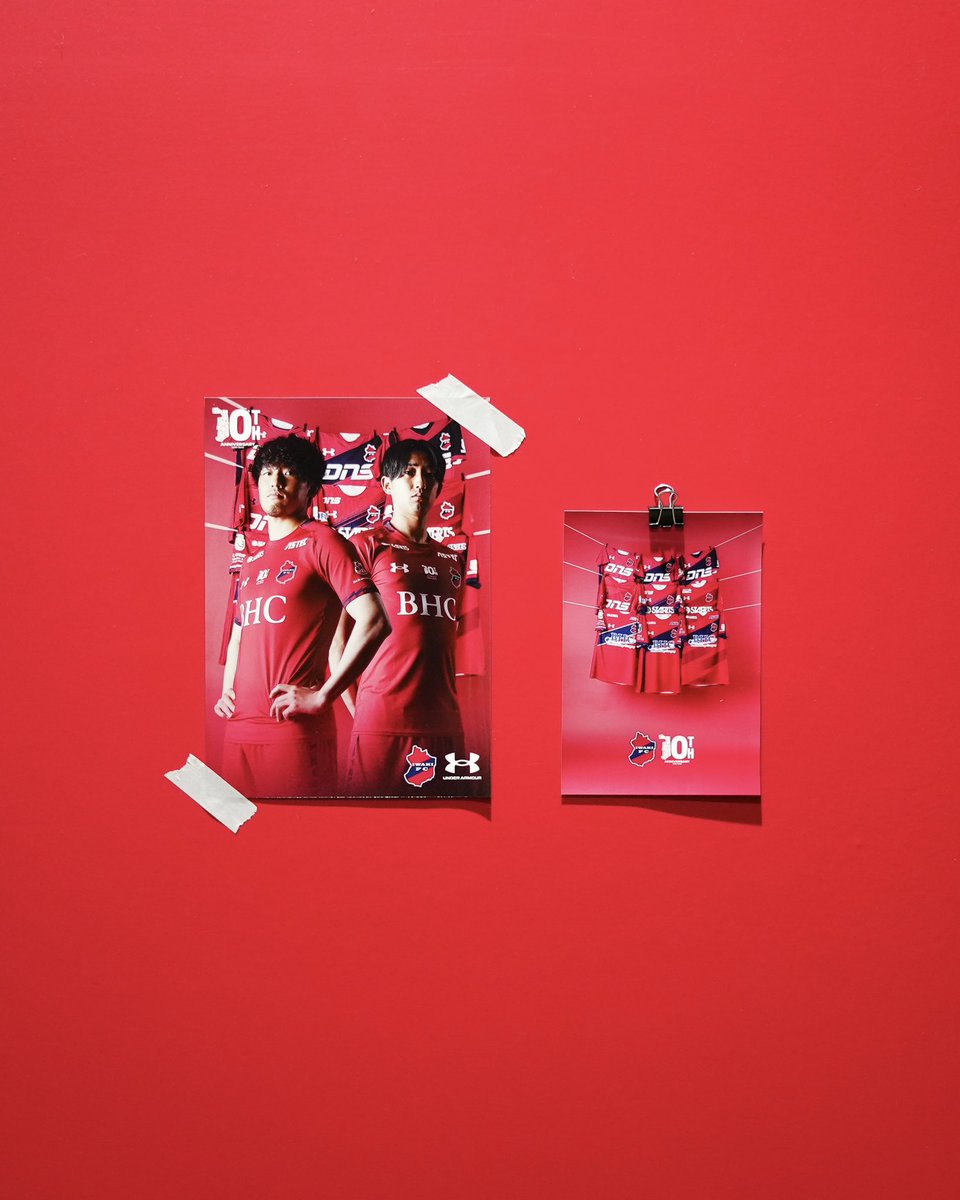 IWAKI FC PHOTO🔴🔵 「いわきFC 10周年記念ユニフォーム」の各種