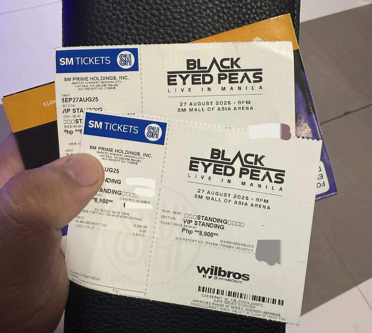 amamlanuza's tweet photo. SELLING BELOW SRP

LFB WTS TWO (2) VIP STANDING TICKETS

The Black Eyed Peas Concert
Aug 27 @ MOA Arena

SRP: 8,900
SELLING PRICE: 6,000

RFS: Schedule Conflicts https://t.co/iUadsrfb5C
