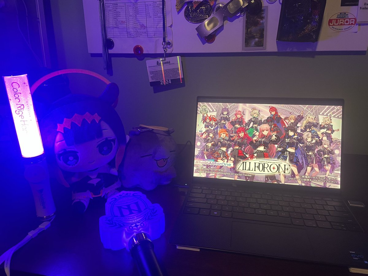 #holoAllforOne
ALL FOR ONE!!!!!!
What a banger of a concert!!!
Good job ya’ll!!!!!
Never get tired of cheering〜
Did need some elixir of the undying though lol
Get some much deserved rest

W A H
💜💜💜