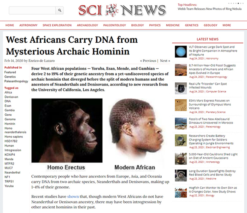 Robert Sepehr (@robertsepehr) on Twitter photo <a href="/KeithWoodsYT/">Keith Woods</a> DNA influences behavior, IQ, and impulse control. Sub-Saharan Africans have up to 19% genetic admixture from an archaic species not found in Asians or Caucasians. Race is a biological reality, genetically and behaviorally.
Out-of-Africa Theory Debunked
youtube.com/watch?v=lABvt4… <a href="/KeithWoodsYT/">Keith Woods</a> DNA influences behavior, IQ, and impulse control. Sub-Saharan Africans have up to 19% genetic admixture from an archaic species not found in Asians or Caucasians. Race is a biological reality, genetically and behaviorally.
Out-of-Africa Theory Debunked
youtube.com/watch?v=lABvt4…
