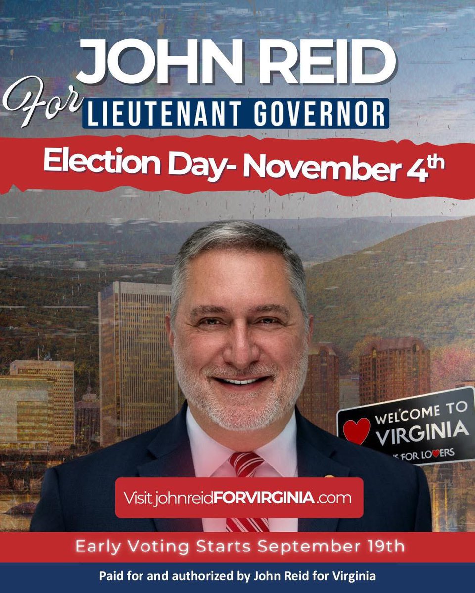 Reid- Reasonable, Responsible, and Fair.

Let’s save Virginia from the reckless insanity of the leftist agenda.