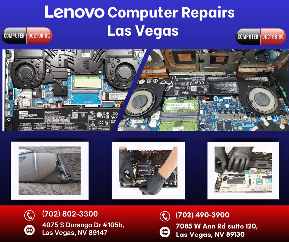 compdocbg's tweet image. Got a broken Lenovo? For expert Lenovo repair in Las Vegas, trust Computer Doctor BG. We&apos;ll get it fixed fast! #Lenovo #ComputerRepair #microcenter #dataRecovery #macrepair #PCrepair