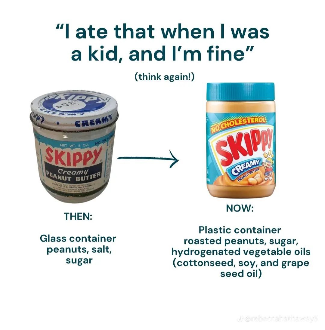 The food you ate as a kid has changed