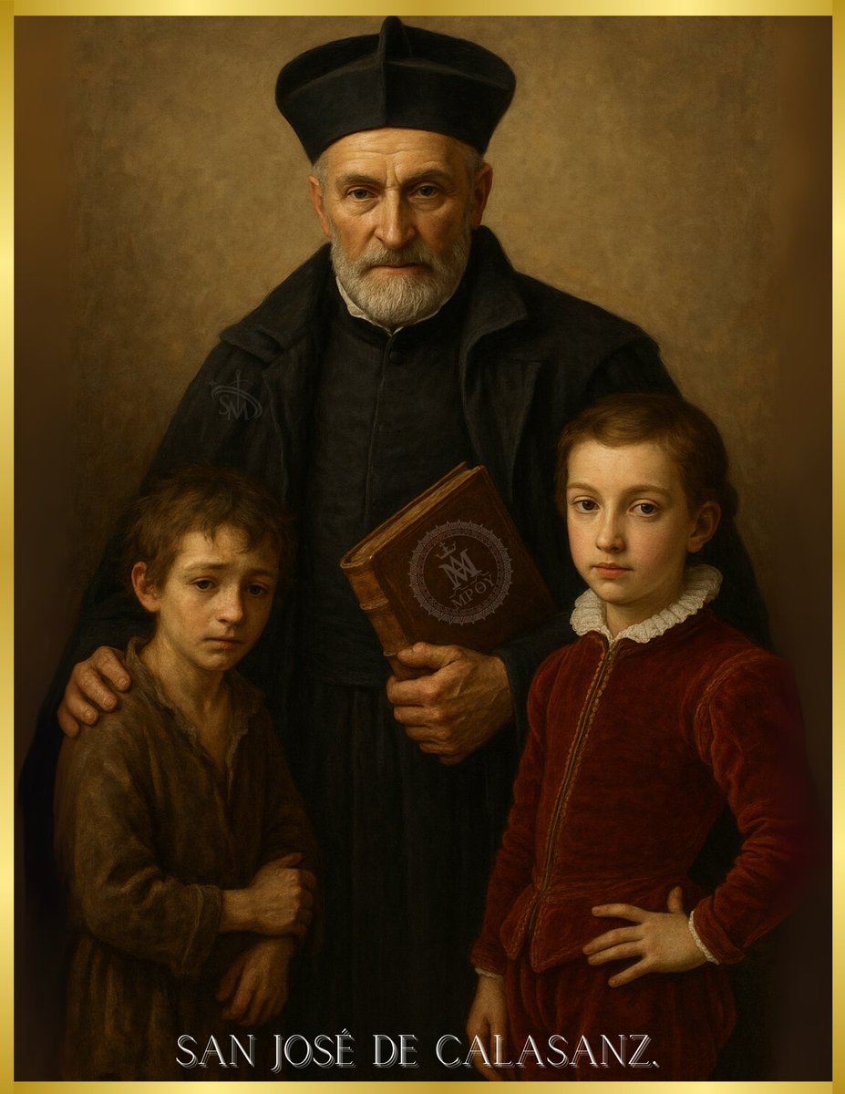 I Vísperas de la Solemnidad de nuestro Santo Padre José de Calasanz. 

«Las campanas repican vibrantes,
Calasanz, volteando en tu honor,
y los cirios te ofrecen temblantes
en tu altar su poema de amor...
Gloria y honor, gloria y amor a Calasanz.