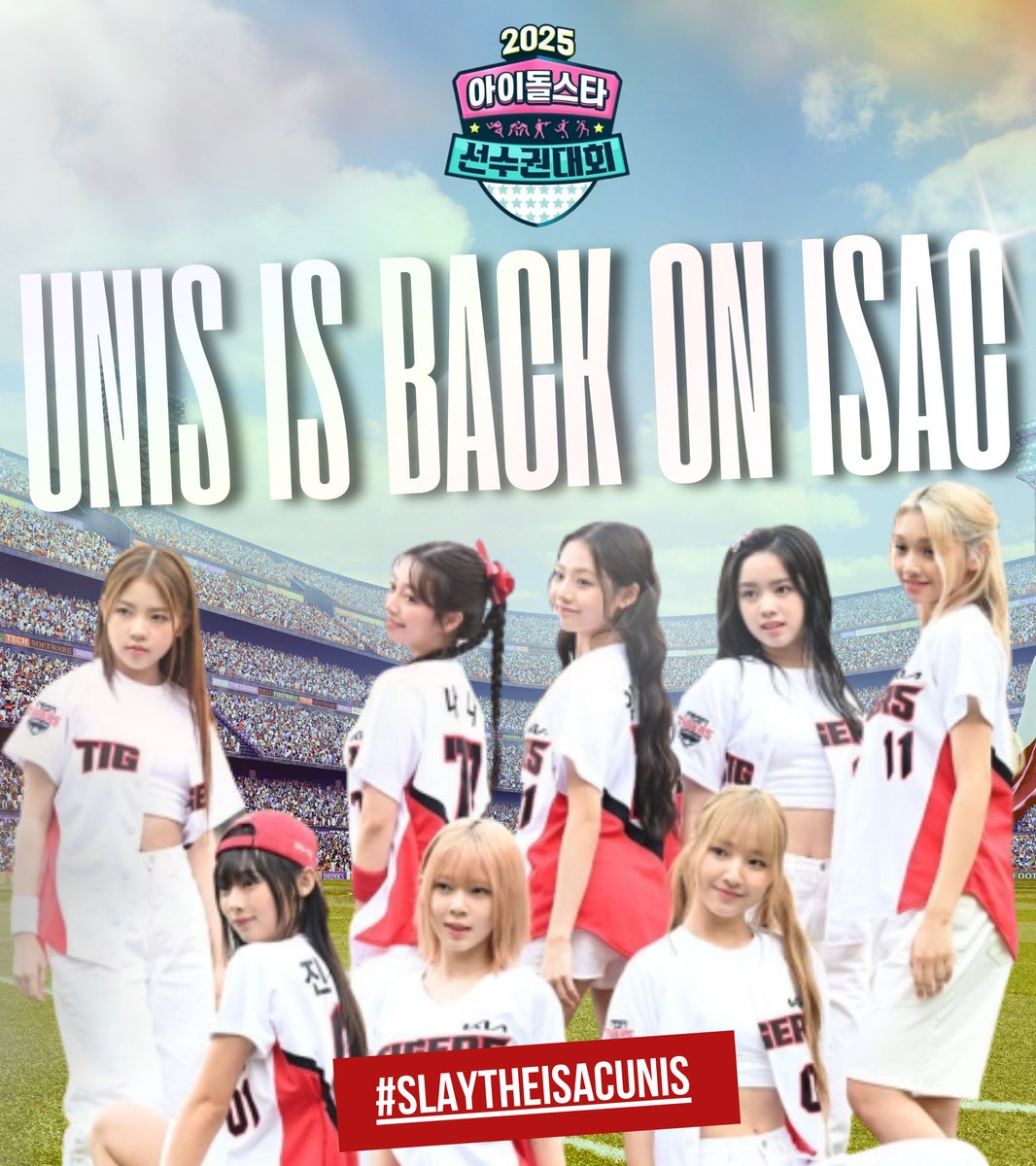 READY, SET, UNIS! 🏁

The wait is over—UNIS is lacing up once again for ISAC 2025! See them run, shine, and fight with every drop of SWICY energy theyʼve got. 🔥

Letʼs wish them the best of luck in todayʼs events! ✨

UNIS IS BACK ON ISAC
#SlayTheISACUNIS 
#UNIS #유니스 
#아육대