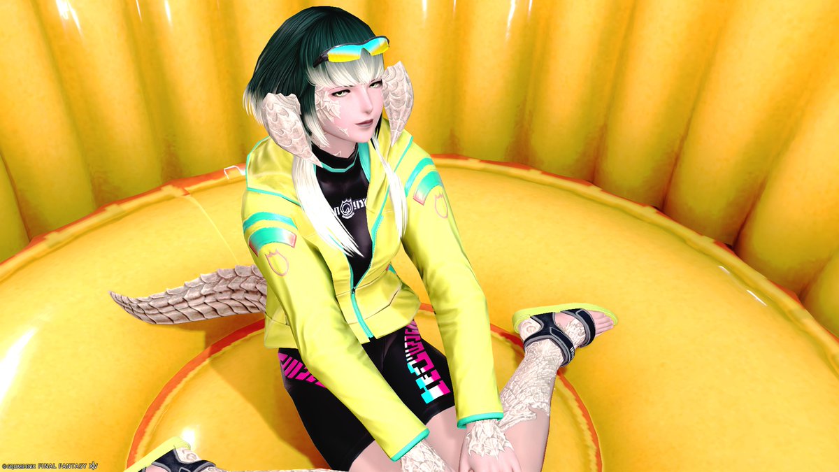 はい似合う～～～～
これ貰えただけでめちゃくちゃ嬉しいな
#蟹角ファン俱楽部 #本日のアウラ #FF14