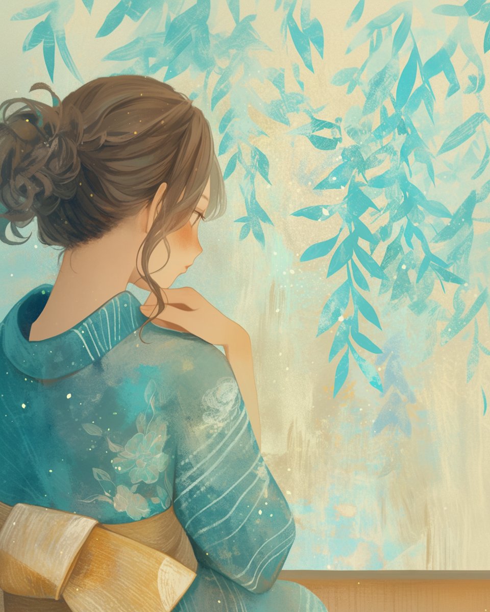 8月も最終週！
夏っぽい子を作っておく👘✨
#AIart #nijijourney