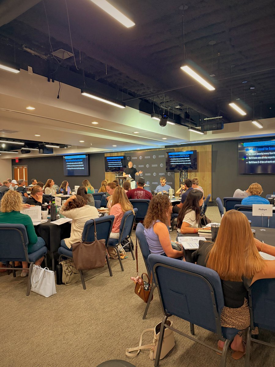 Daniel Patterson (@dlpatterson) on Twitter photo Kicked off year 4 of our Training Program tonight.
100+ spending the year together learning Bible, doctrine, and formation.
Love getting to do this! Kicked off year 4 of our Training Program tonight.
100+ spending the year together learning Bible, doctrine, and formation.
Love getting to do this!