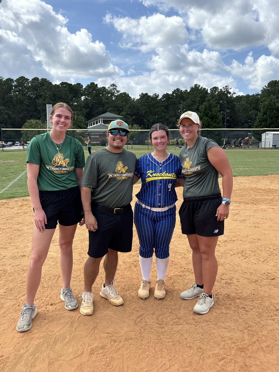 I had a great time today at <a href="/MUMonarchsSB/">Methodist University Softball</a> camp today!!! Thank you too all the players that helped out especially the players who coached my scrimmage team, Go the “Spears” ifykyk.  Thank you to Coach Alex, Coach Funk, and Coach Miranda for an amazing camp! 
<a href="/_Coach_Alex_/">Alex Allaman</a>