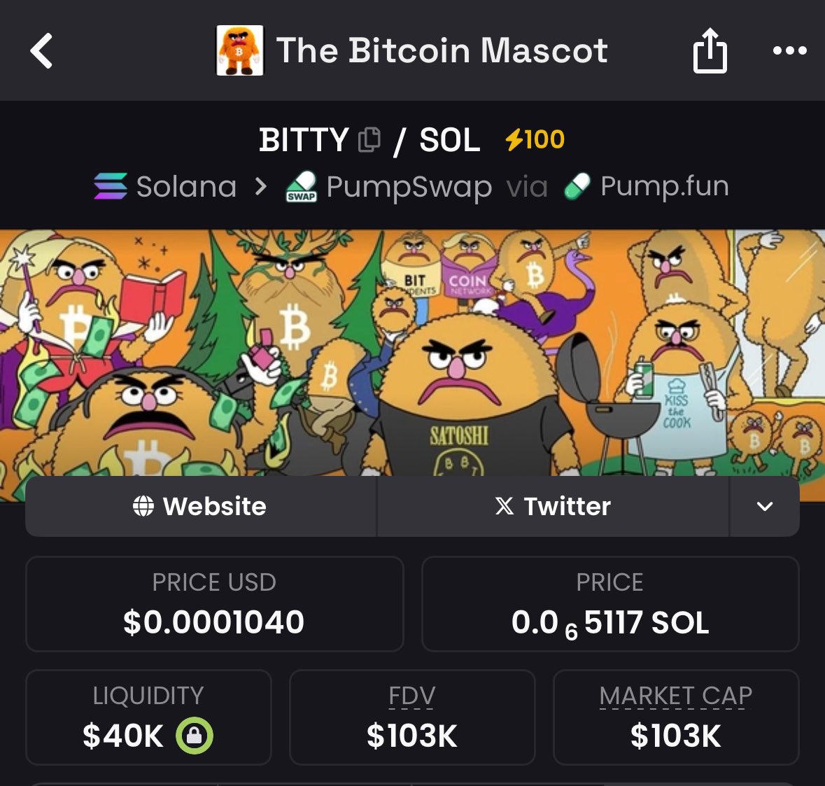 Very interesting wallet activity 

Wallet: bwSjaSfaUW8jBfwiH3K1HWKUxQPEvQN8bc3kur2pump (Top Holder)
– Funded with 6.26 SOL on 8/22/25
– Bought 4% of the OG $BITTY (launched 7 mins before the cabal $BITTY @ $15M MC)
– Freshly funded directly from a Binance wallet

Here’s the