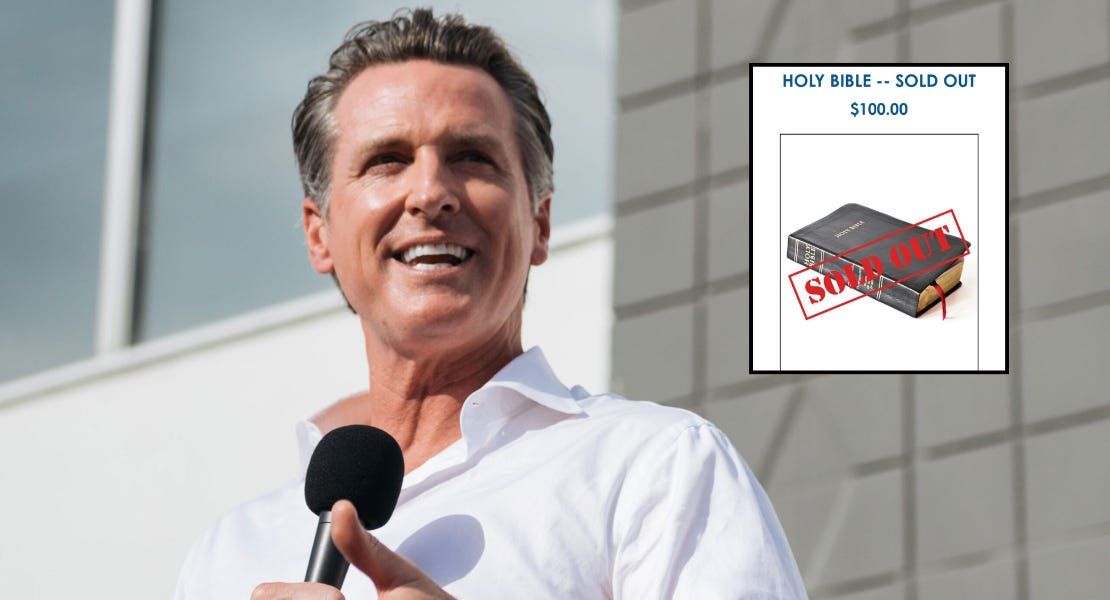 Gavin Newsom's Progressive Bible Claims That Eve Was Trans buff.ly/Y6d1Vpg