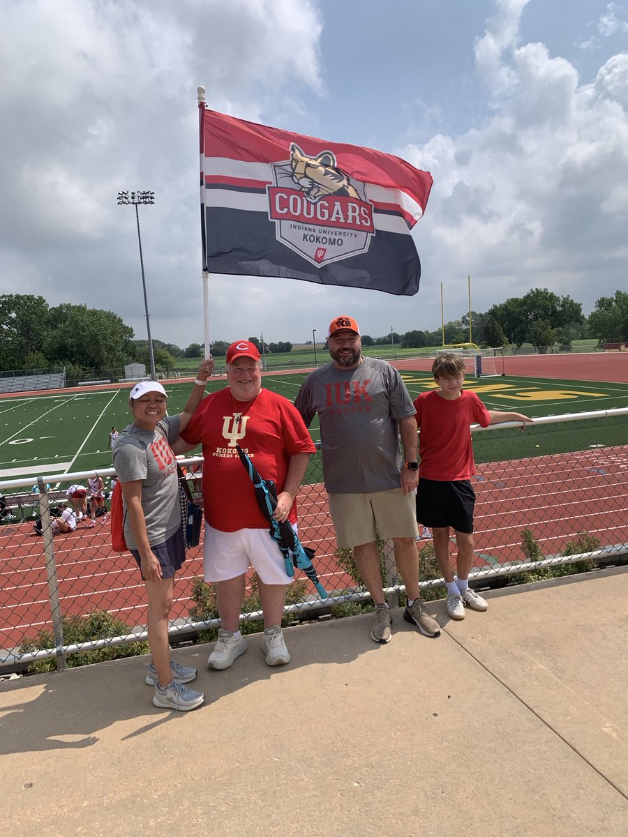 Indiana University Kokomo Women’s Soccer parents who traveled 11 hours to see their daughters play ! You want support ? You got it ! Join us for the best memories!