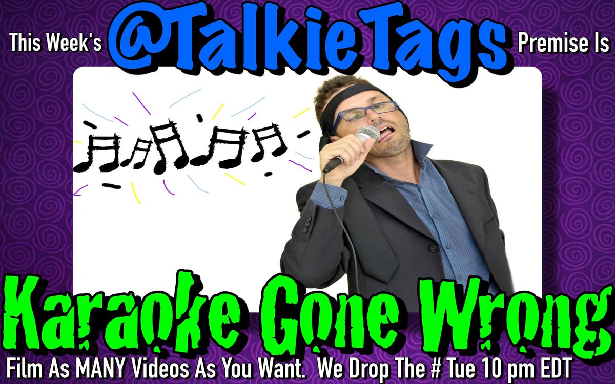 Talkie Tags (@talkietags) on Twitter photo “Ok, Let’s Welcome To The Stage……”
This Week’s <a href="/TalkieTags/">Talkie Tags</a> Premise Is
“Karaoke Gone Wrong”
Film As MANY Videos As You Want
We Drop The # Tue 10 pm EDT “Ok, Let’s Welcome To The Stage……”
This Week’s <a href="/TalkieTags/">Talkie Tags</a> Premise Is
“Karaoke Gone Wrong”
Film As MANY Videos As You Want
We Drop The # Tue 10 pm EDT