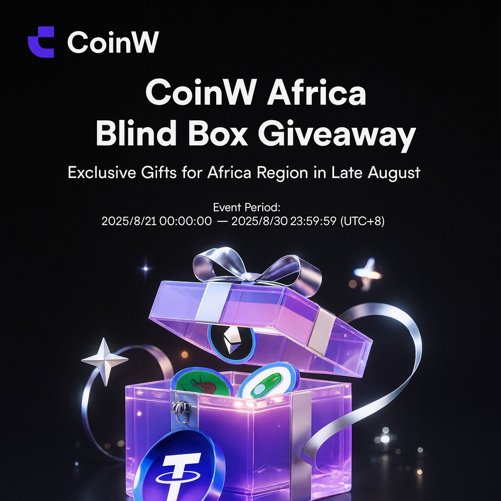 @CoinWAfrica_Official (@coinw_africa) on Twitter photo ๐ CoinW Africa Blind Box Giveaway is LIVE
Invite a friend, spin the box, and you could win 1 ETH!
10 winners will each grab $50 USDT ๐
How to enter
โ
Follow <a href="/CoinW_Africa/">CoinW Africa</a>
โ
Drop your UID (add your country flag ๐)
โ
Like, Retweet & Tag 3 friends
๐ Aug 21โ30 (UTC+8) โข ๐ CoinW Africa Blind Box Giveaway is LIVE
Invite a friend, spin the box, and you could win 1 ETH!
10 winners will each grab $50 USDT ๐
How to enter
โ
Follow <a href="/CoinW_Africa/">CoinW Africa</a>
โ
Drop your UID (add your country flag ๐)
โ
Like, Retweet & Tag 3 friends
๐ Aug 21โ30 (UTC+8) โข