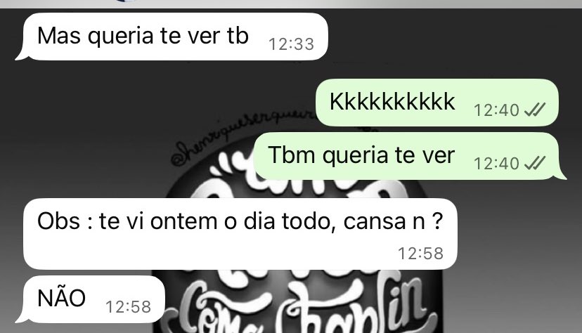 Esta usuária abriu um sorrisinho ao ler a mensagem.