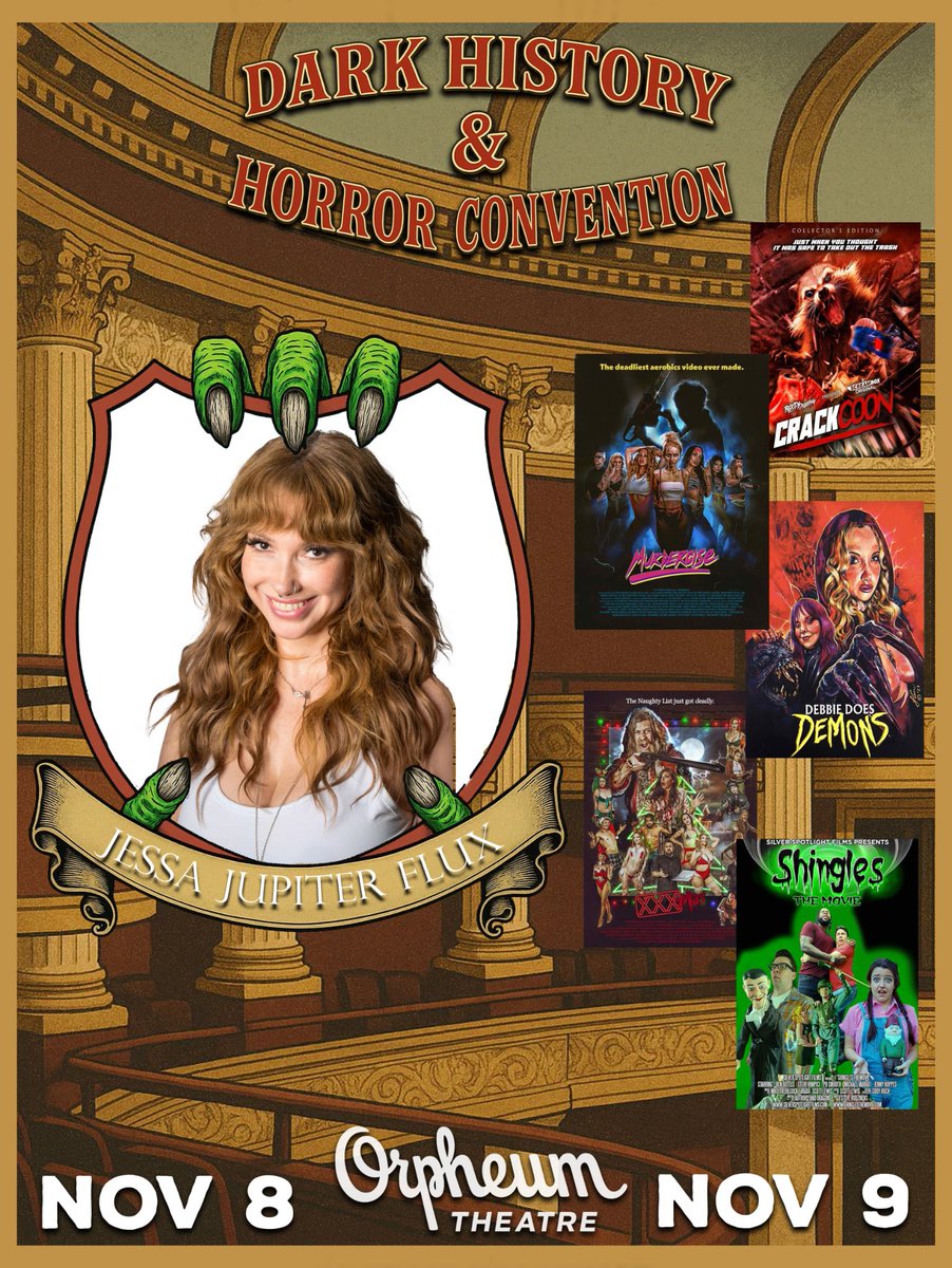Look who’s coming to Dark History and Horror con November 8-9, Champaign Illinois. <a href="/UndressJess/">Jessa Jupiter Flux™</a> <a href="/news_gazette/">The News-Gazette</a> <a href="/SmilePolitely/">Smile Politely</a> <a href="/UniversityofIl/">UniversityofIllinois</a> <a href="/parklandcollege/">Parkland College</a> <a href="/Mix945/">Mix 94.5</a> #actress #specialguest #horror #indiehorror #champaignurbana