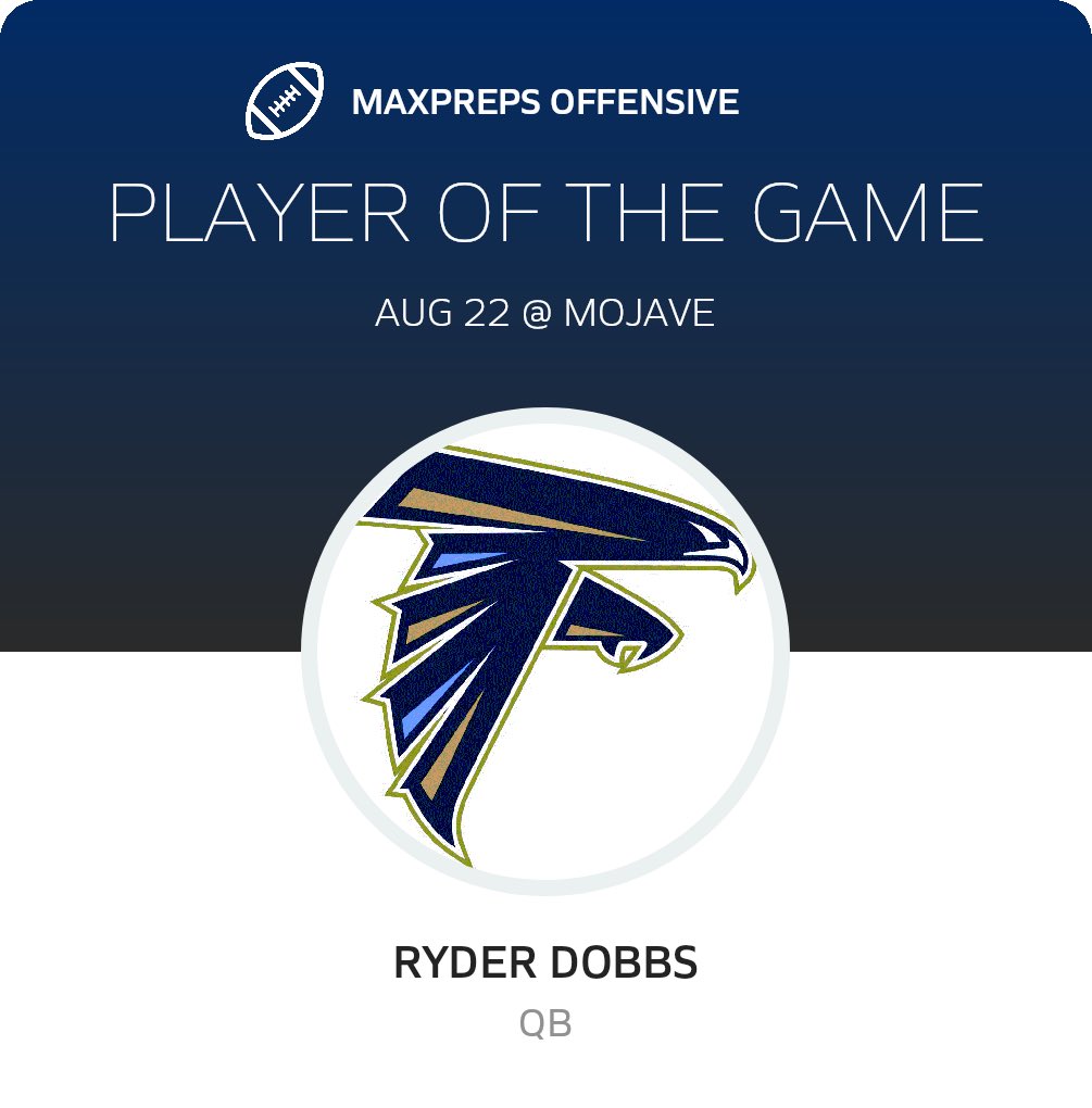 Blessed to be the Player of Game against Mojave 34-28!