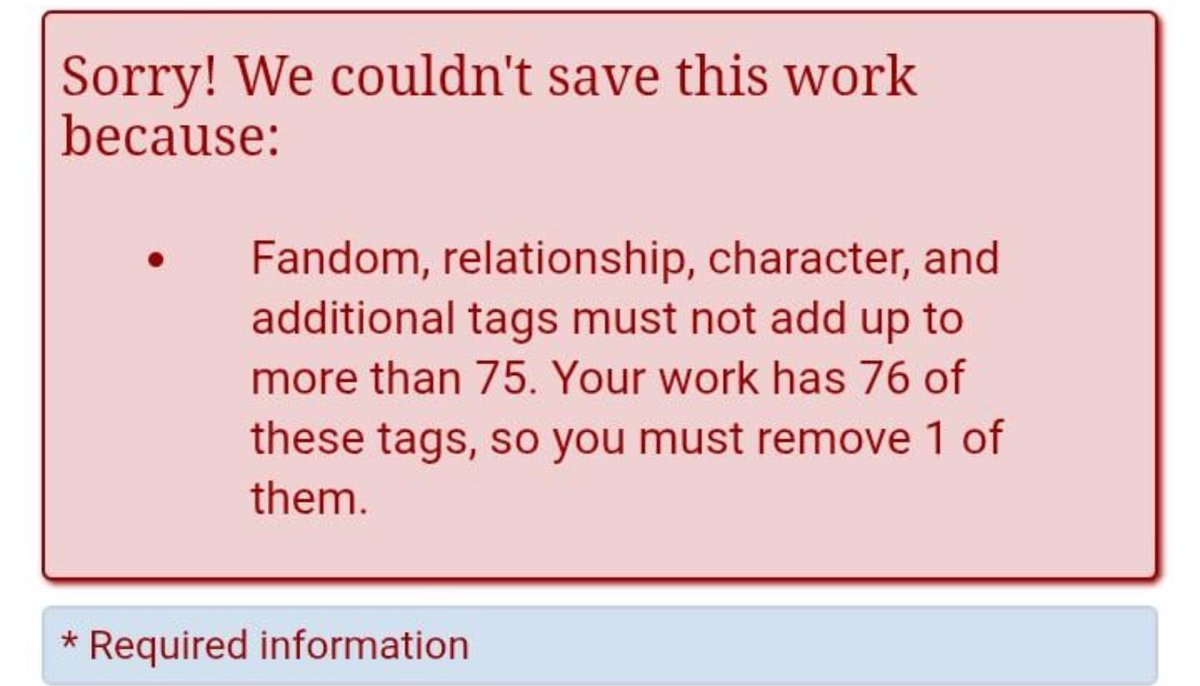 when you see an ao3 rule and know exactly why it exists 😂