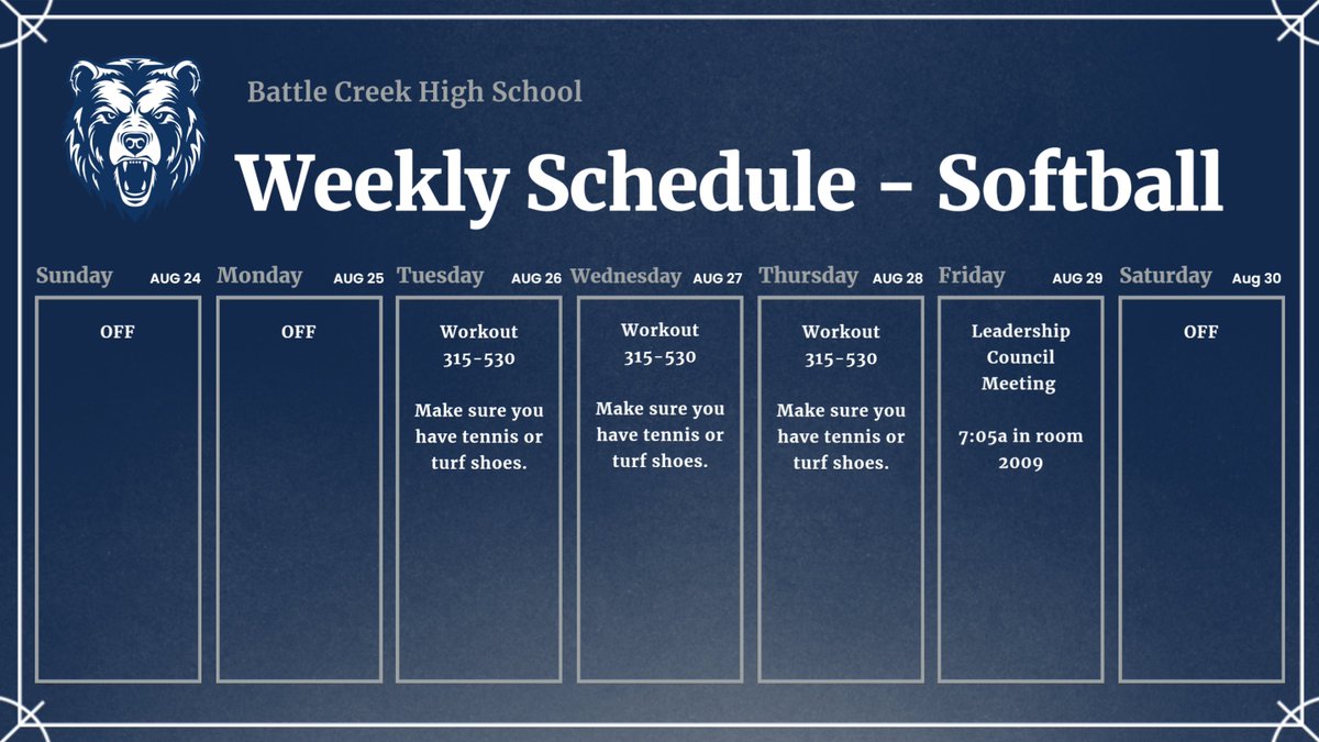 Battle Creek Softball tweet media