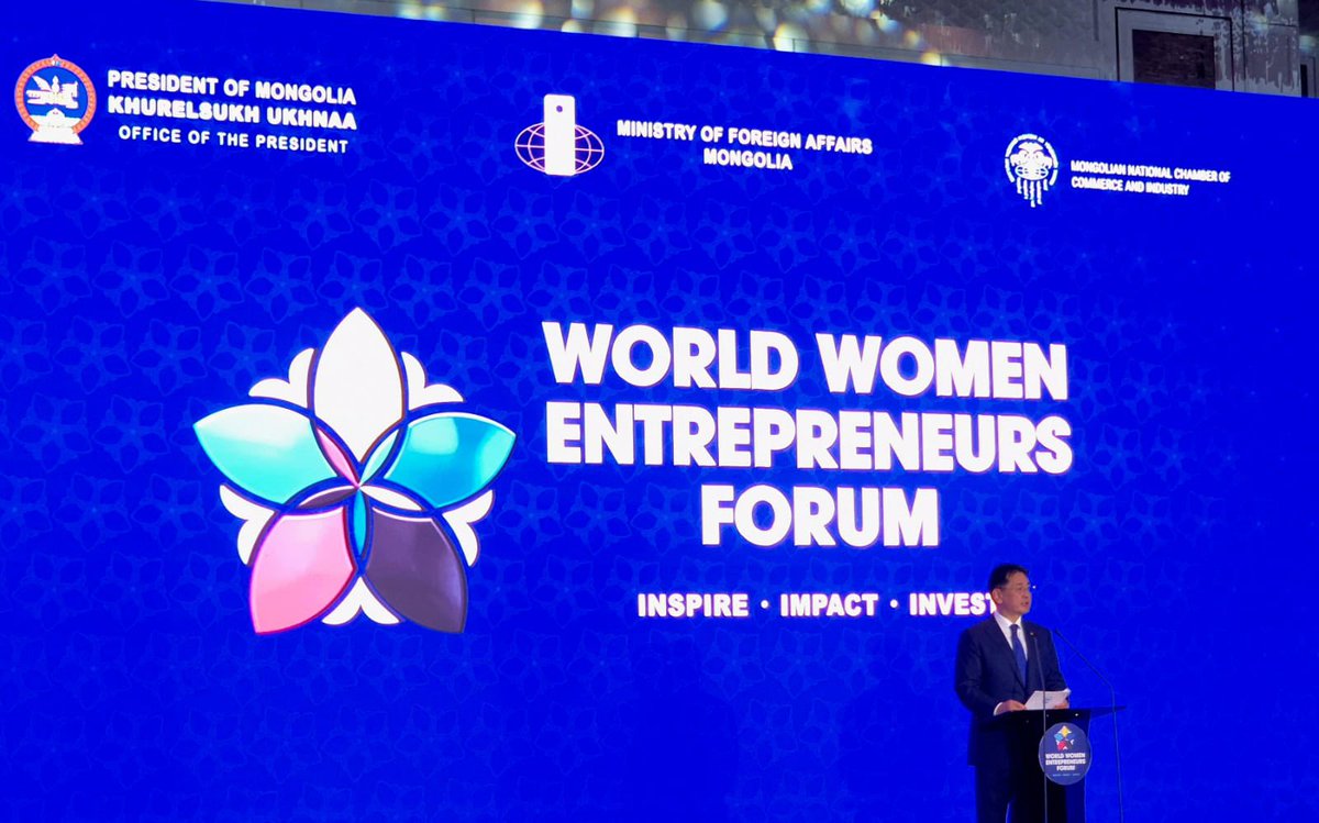 MatildaDimovska's tweet image. Honoured to join WWEF 2025 in Ulaanbaatar, held under the auspices of President @UKhurelsukh. Proud to support Mongolia’s leadership on this global agenda showing why women’s entrepreneurship &amp;amp; leadership are vital for inclusive growth, resilient economies, &amp;amp; sustainable future.