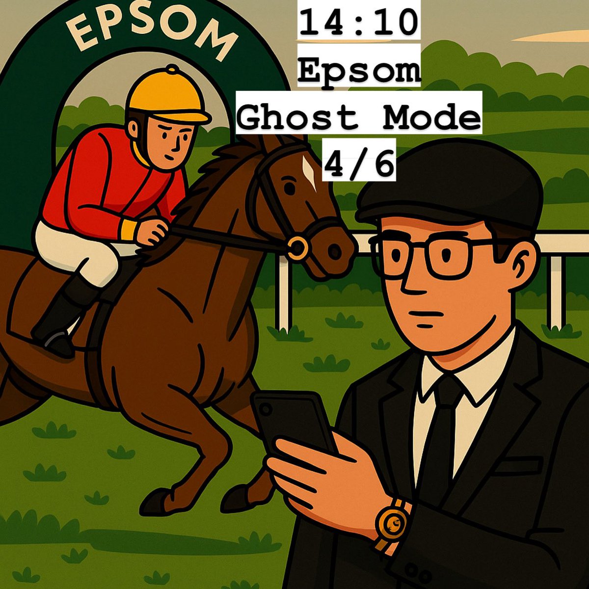 RacingChappy's tweet image. 📍 14:10 Epsom – GHOST MODE
Ghaiyyath colt trained by Andrew Balding who shaped well when third at Goodwood last time. With Oisin Murphy booked and natural improvement expected, he looks primed to strike in this small-field maiden.

#EpsomRaces #GhostMode #AndrewBalding