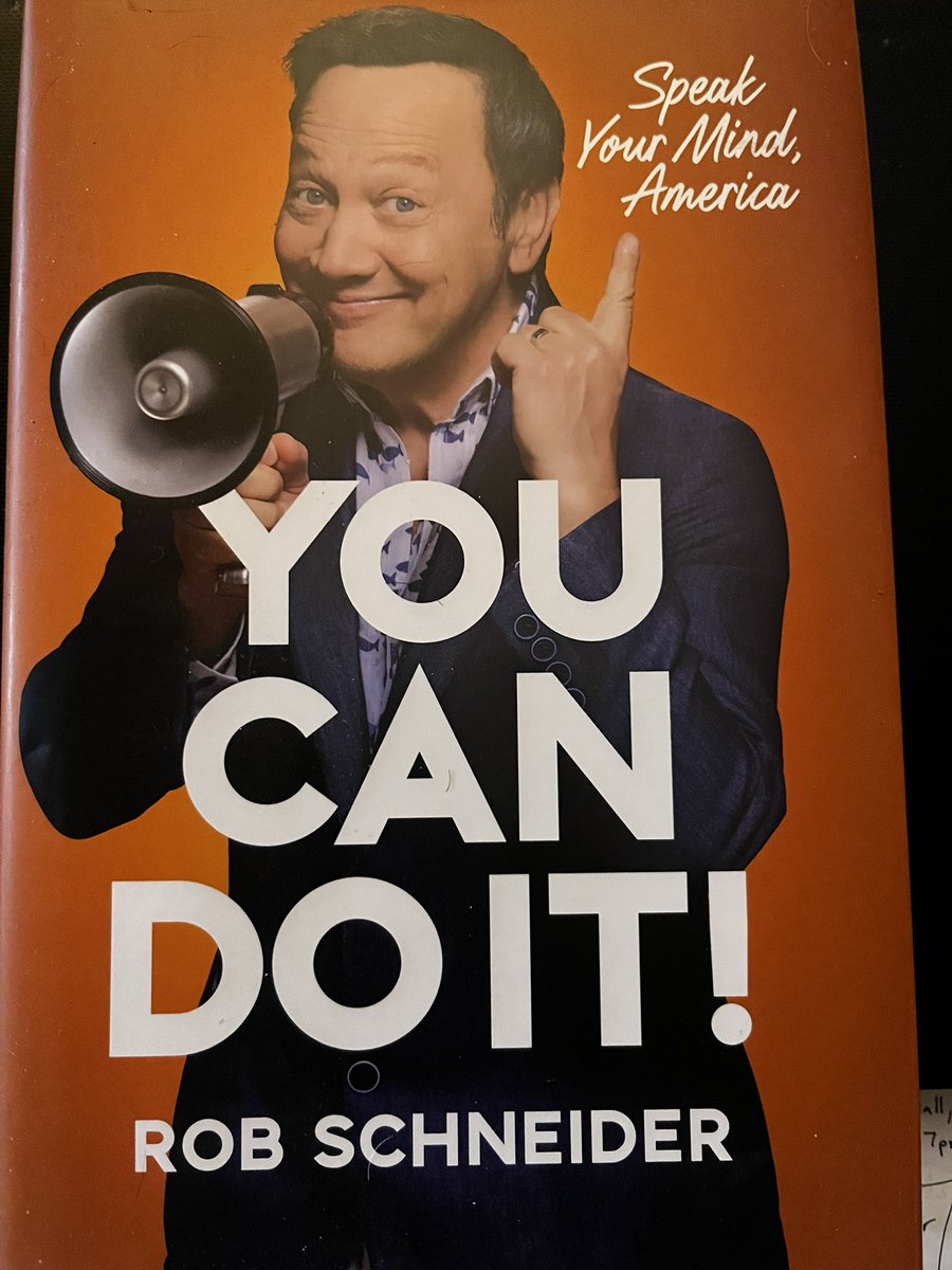 Just finished <a href="/RobSchneider/">Rob Schneider 🇺🇸</a> book and it was  great. Definitely recommend it and how I can get it signed by the legend himself one day. Great guy wish him the best