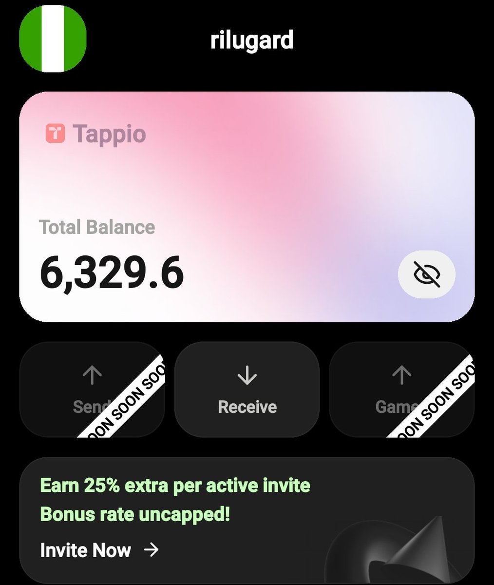 rilugard's tweet image. Most crypto mining today = 🚨 high energy bills, noisy hardware, complex setups.
@TappioApp offers a different path: mobile mining, designed for everyday users.
Tap once daily, earn TAPP Coin, and skip the barriers of traditional mining.
#Tappio #TAPPgang #Web3