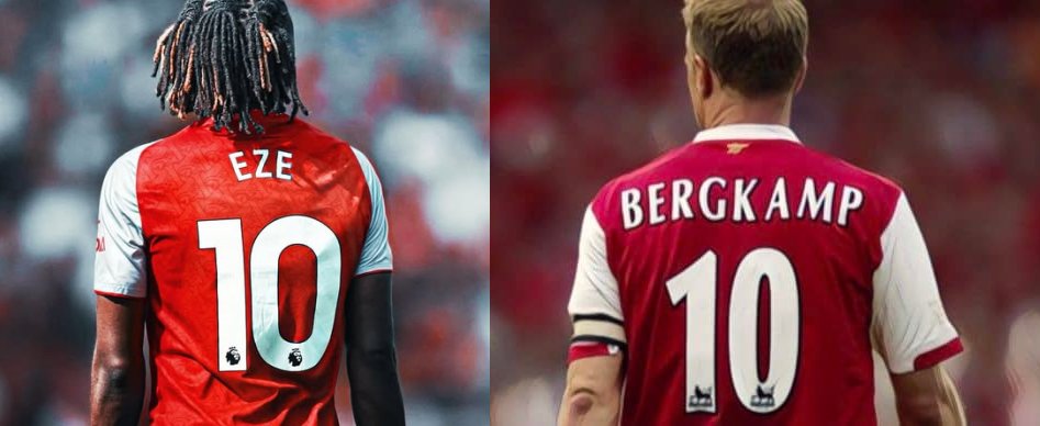 For the majority us, Dennis is the man that that the #10 shirt represents for #Arsenal fans, but I think we forget some of the names that Eberechi #Eze joins in wearing that shirt.

Merson is a club legend, Wilshere and ESR are beloved by Arsenal fans, &amp; Ozil, is a football icon.